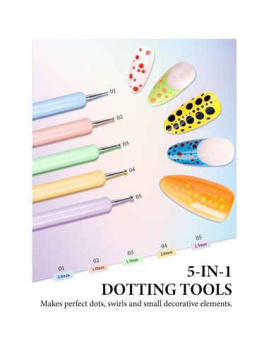 Juego de 10 Pinceles para Arte de Uñas YOOVR - Diseño Profesional