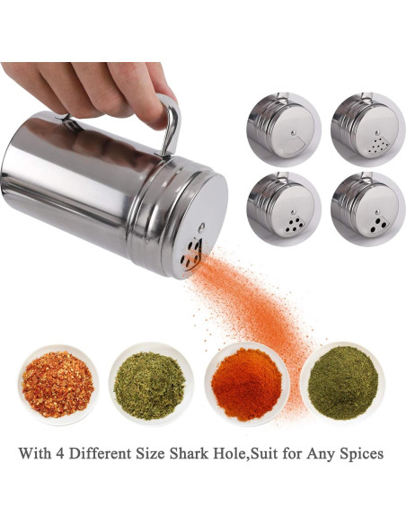 Shaker de Especias Accmor 390ml Acero Inoxidable Ajustable Shaker de Especias Accmor 390ml Acero Inoxidable Ajustable