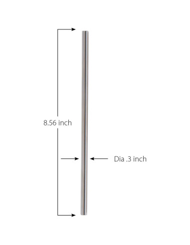 Juego de 3 Pajillas de Acero Inoxidable Healthy Human 21.75 cm