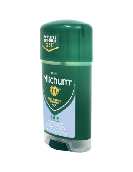 Desodorante Gel Mitchum para Hombres Sin Fragancia 63.5g x2 Desodorante Gel Mitchum para Hombres Sin Fragancia 63.5g x2