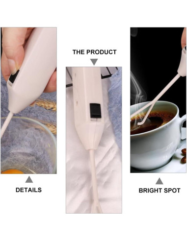 Espumador de Leche Eléctrico MAGICLULU 20.3 cm - Batidor de Café