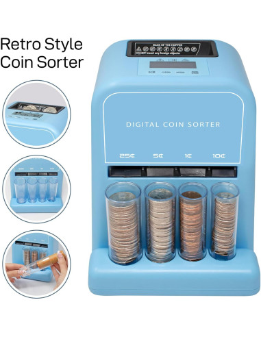 Clasificador y Contador de Monedas Automático NUEVO ESTILO