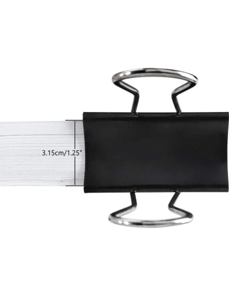 Clips de Binder Extra Grande DSTELIN 32 Piezas 6.1 cm Clips de Binder Extra Grande DSTELIN 32 Piezas 6.1 cm