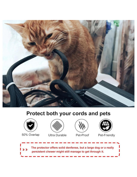 Protectores de Cables Secbolt 3.05m Negro para Mascotas Protectores de Cables Secbolt 3.05m Negro para Mascotas