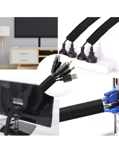 Protectores de Cables Secbolt 3.05m Negro para Mascotas