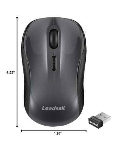 Ratón Inalámbrico LeadsaiL LX-009 Compacto Silencioso 2.4GHz