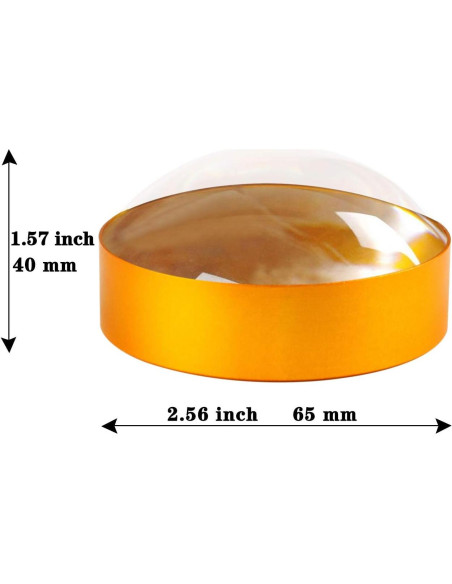 Peso de Papel Lupa Beileshi 6x 60mm Vidrio Artesanal Peso de Papel Lupa Beileshi 6x 60mm Vidrio Artesanal