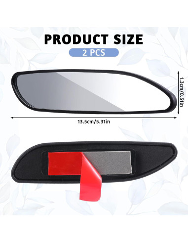 Espejo Convexo de Punto Ciego KALIONE 13.5 cm Ajustable - 2 Piezas