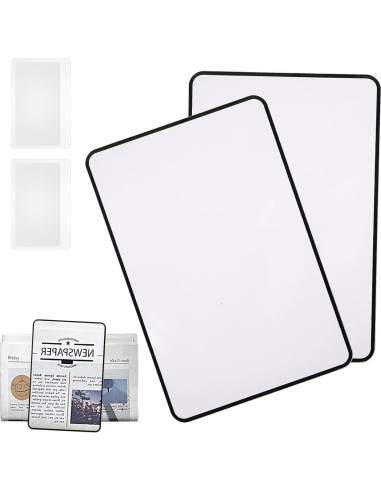 Lupa de Aumento 3X Ptwola - 4 Pcs Lentes Fresnel para Lectura
