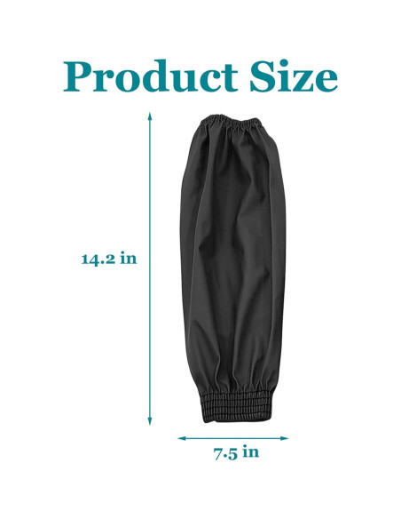 Mangas Protectores Yzurbu de PU Impermeables - 2 Pares Negros Mangas Protectores Yzurbu de PU Impermeables - 2 Pares Negros