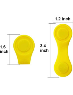 Clip de Sombrero para Marcador de Golf Myartte - Silicona con Imán Fuerte - Paquete de 3, 4 o 7 2