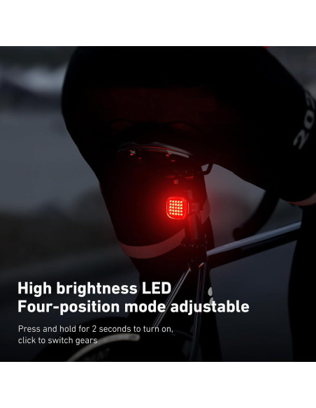 Luz Trasera Inteligente CYCLAMI 60 Lúmenes IPX6 4 Modos Luz Trasera Inteligente CYCLAMI 60 Lúmenes IPX6 4 Modos