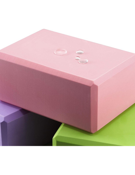Bloques de Yoga Unipack 2PK Morado EVA Alta Densidad 23x15x10cm Bloques de Yoga Unipack 2PK Morado EVA Alta Densidad 23x15x10cm