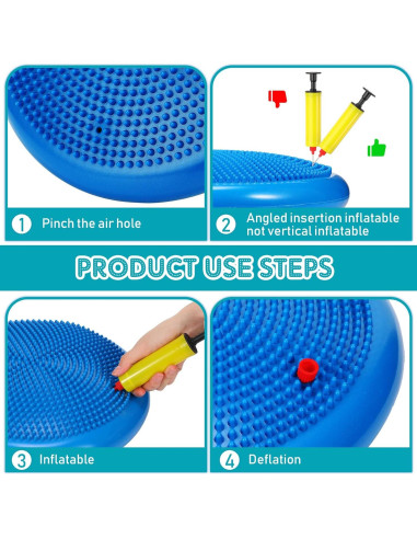 Cojines Inestables Sotiff 4 Pcs para Niños y Adultos 34cm