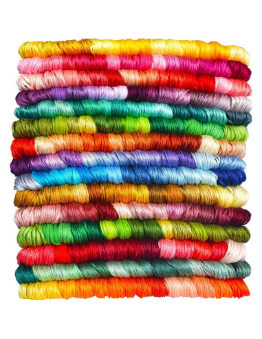 Hilo de Bordado LE PAON - 14 Madejas Algodón 100% - 7.52m Cada Una