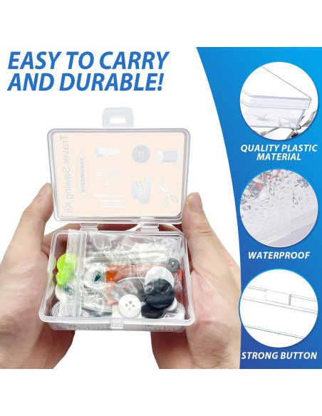 Paquete de 24 Kits de Costura de Viaje Mini Yasuwekik Paquete de 24 Kits de Costura de Viaje Mini Yasuwekik