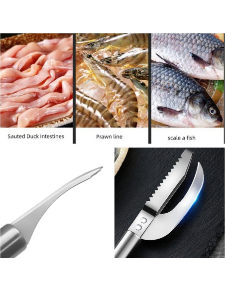 Cuchillo Multifuncional para Pescado Chinshwehaw 3-en-1 Cuchillo Multifuncional para Pescado Chinshwehaw 3-en-1