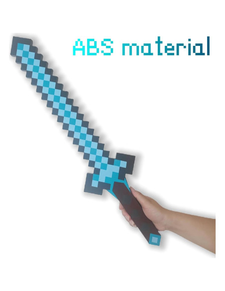 Conjunto de Armas Pixel Miner - Espada Retráctil ABS 60 cm Conjunto de Armas Pixel Miner - Espada Retráctil ABS 60 cm