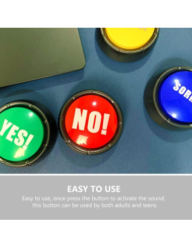 Botones de Sonido Toyvian 3pcs para Juegos y Bromas de Fiesta