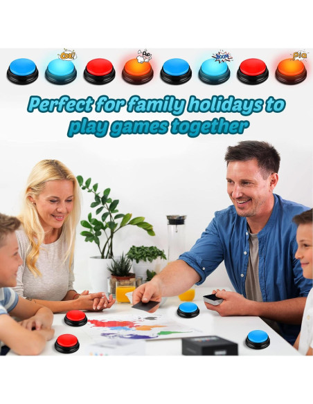 Zumbadores Grabables Jerify 12 Paquetes para Juegos y Aprendizaje Zumbadores Grabables Jerify 12 Paquetes para Juegos y Aprendizaje