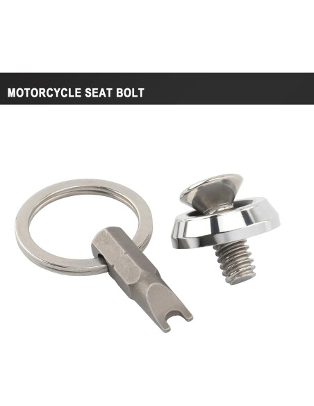 Tornillo de Asiento Antirrobo Daklvng 1/4"-20 Cromo para Harley 1996-2024 Tornillo de Asiento Antirrobo Daklvng 1/4"-20 Cromo para Harley 1996-2024