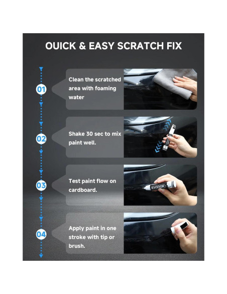 Pintura de Retoque Negro Brillante Chrysler 11.8ml 2 en 1 Pintura de Retoque Negro Brillante Chrysler 11.8ml 2 en 1