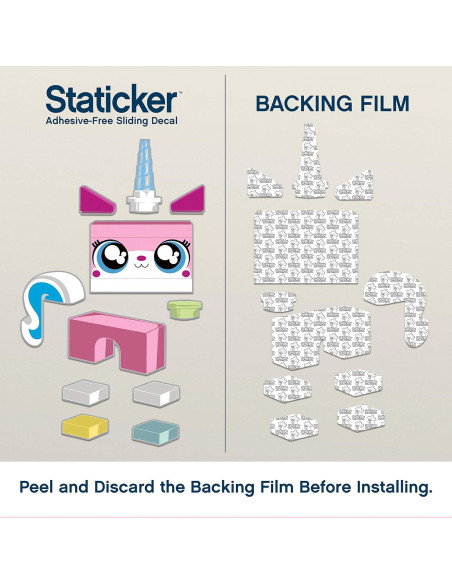 Staticker Unikitty LEGO Movie 2 - Decoración Pared Infantil Staticker Unikitty LEGO Movie 2 - Decoración Pared Infantil