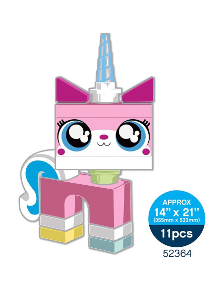Staticker Unikitty LEGO Movie 2 - Decoración Pared Infantil Staticker Unikitty LEGO Movie 2 - Decoración Pared Infantil