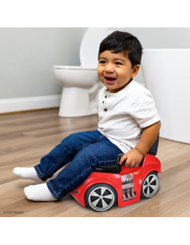 Inodoro de Entrenamiento Hot Wheels Rojo 2 en 1 para Niños