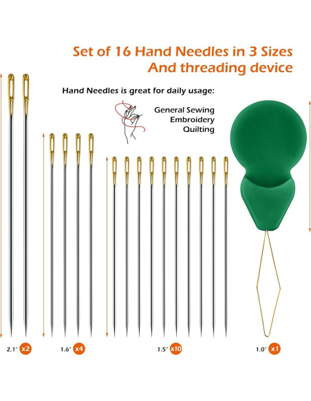 Kit de Hilo de Coser Wteehn 12 Colores 320m con Agujas Kit de Hilo de Coser Wteehn 12 Colores 320m con Agujas