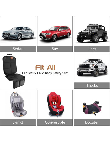Protector de Asiento de Coche SMART ELF Universal Negro