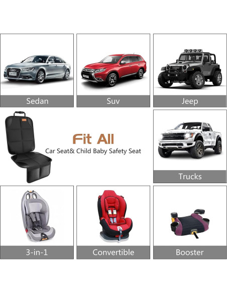 Protector de Asiento de Coche SMART ELF Universal Negro Protector de Asiento de Coche SMART ELF Universal Negro