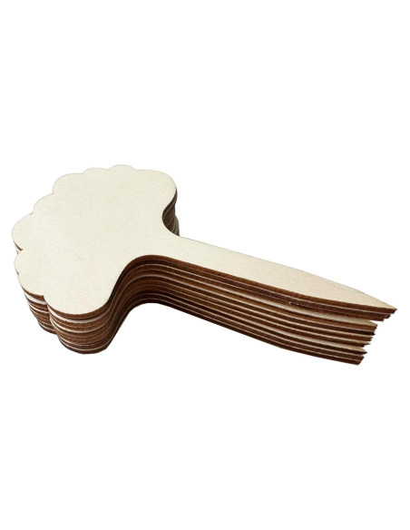 100 Etiquetas de Madera Natural PACEKONER para Jardín 19 cm 100 Etiquetas de Madera Natural PACEKONER para Jardín 19 cm