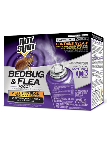 Niebla para Cama y Pulgas Hot Shot 357g - Controla Insectos Niebla para Cama y Pulgas Hot Shot 357g - Controla Insectos