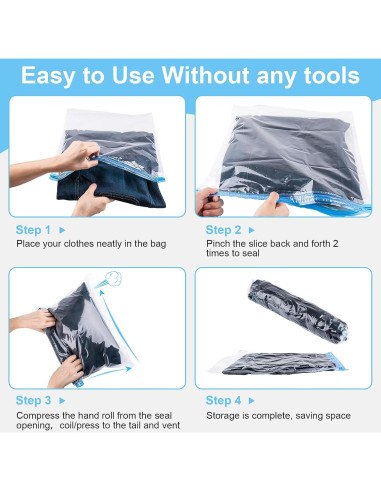 Bolsas de Compresión YXYL 10 PCS para Viaje y Almacenamiento