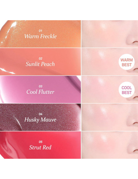 Rubor Líquido Hince Dewy 6g Vegano Acabado Húmedo COOL FLUTTER Rubor Líquido Hince Dewy 6g Vegano Acabado Húmedo COOL FLUTTER