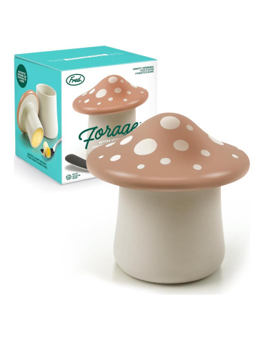 Contenedor de Mantequilla Forage Fred Cerámica 113g Diseño Champiñón