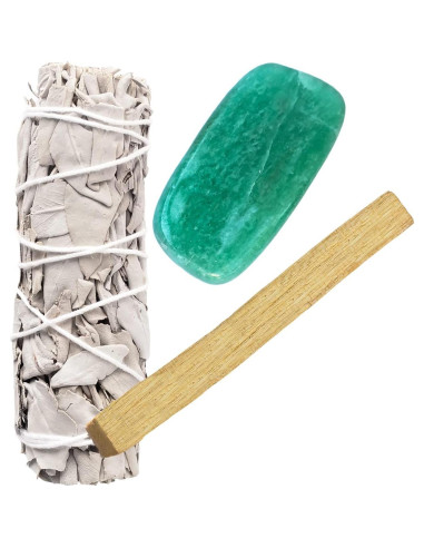 Kit Espiritual Sarimoire - 9 Piezas con Cristales y Salvia
