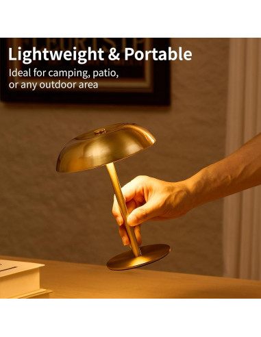 Lámpara de Mesa Inalámbrica SAIWEYA TM-T27 2500mAh 3 Colores