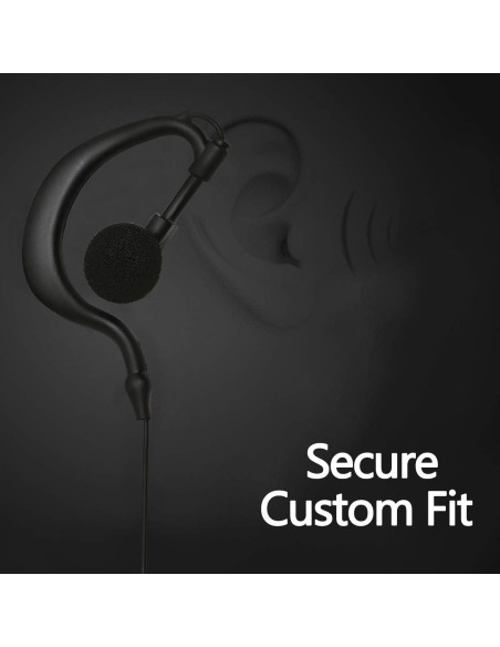 Auriculares BAOFENG 10 Pack con Micrófono 2 Pines K para Walkie Talkie Auriculares BAOFENG 10 Pack con Micrófono 2 Pines K para Walkie Talkie