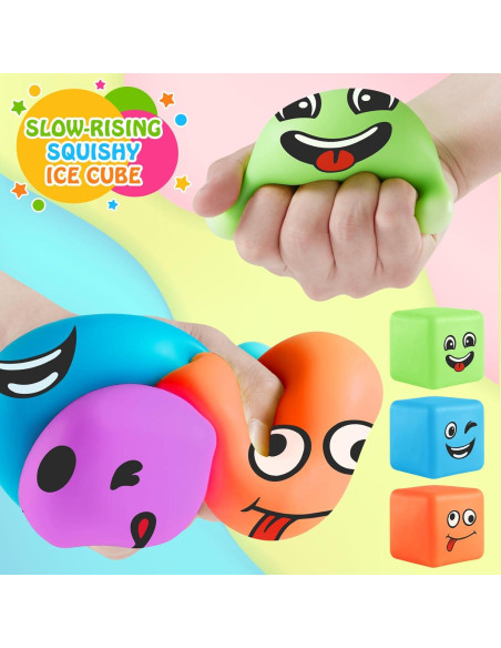 Cubo de Estrés Viroucal 30 Pack - Juguetes Aplastables Suaves Cubo de Estrés Viroucal 30 Pack - Juguetes Aplastables Suaves