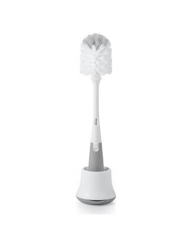 Cepillo Limpiador de Botellas OXO Tot con Soporte Gris