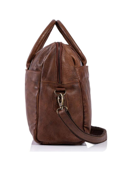 Bolsa de Mensajero de Cuero Komal's Passion para Laptop 38x30cm Bolsa de Mensajero de Cuero Komal's Passion para Laptop 38x30cm