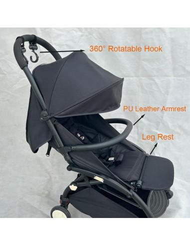 Set 3 Accesorios para Cochecito Babyzen YOYO 2 - Reposabrazos, Tablero y Ganchos