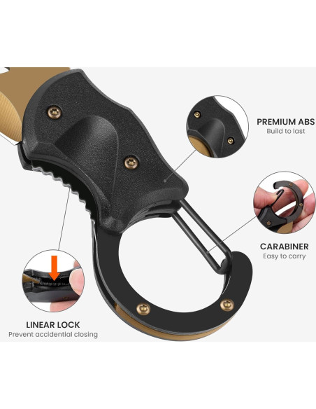 Cuchillo de Bolsillo Plegable FUNBRO Oro 10 cm Acero Inoxidable Cuchillo de Bolsillo Plegable FUNBRO Oro 10 cm Acero Inoxidable
