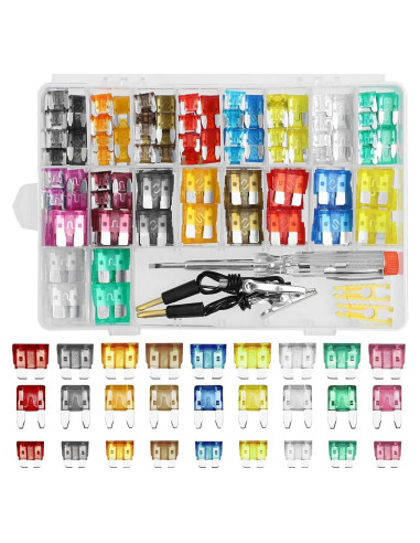 Kit de Fusibles Automotrices Mandark 306PCS - Estándar, Mini y Bajo Perfil