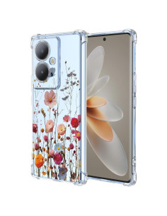 Funda Floral Vivo Y78 Plus / Y78 / V29 Lite - TPU Transparente