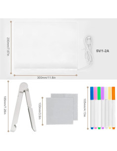 Tablero de Dibujo Luminoso Genérico 30x20 cm Acrílico 2