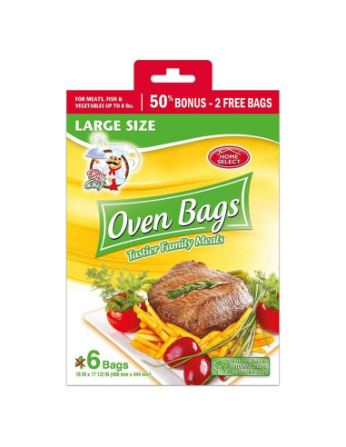 Bolsas para Horno Home Select Grande 6 Unidades Reutilizables