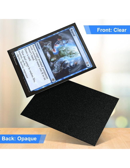Mangas Negras para Cartas TiopLior 300 Unidades 66x91mm Mangas Negras para Cartas TiopLior 300 Unidades 66x91mm